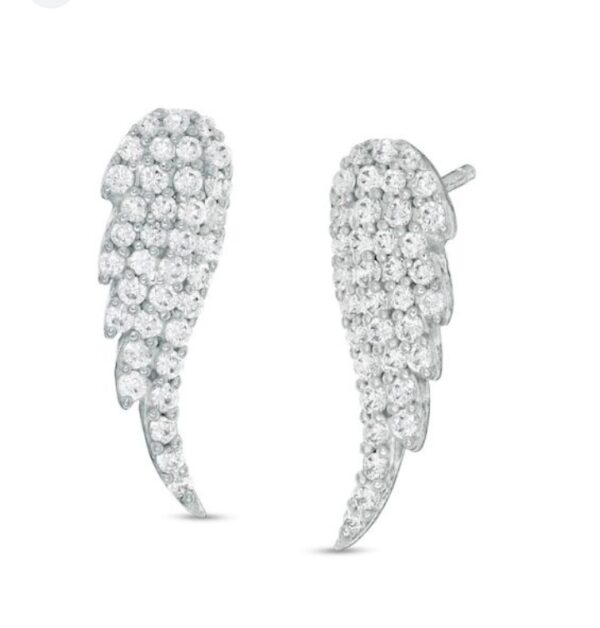 DIAMOND ANGEL WINGS EARRINGS